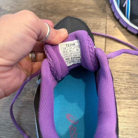 ASICS Women's GEL-FLASH Running Shoes Purple Gray size 8.5 - Picture 7 of 7